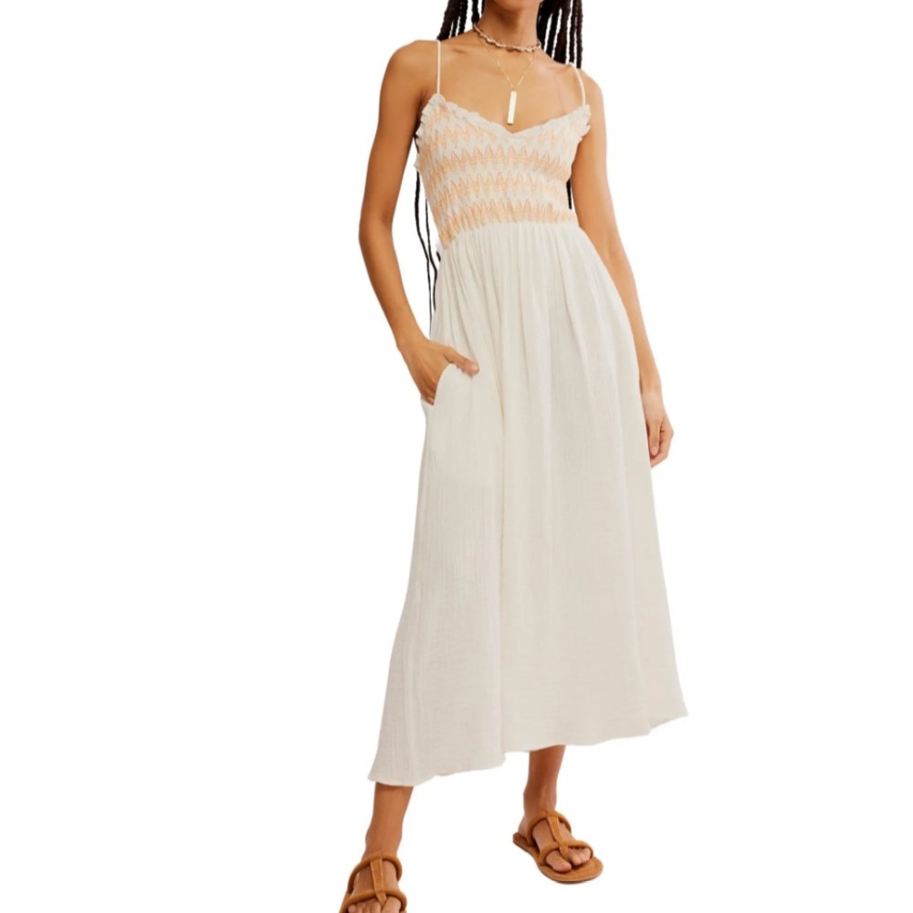 Free People Sweet Nothings Midi Dress, size S